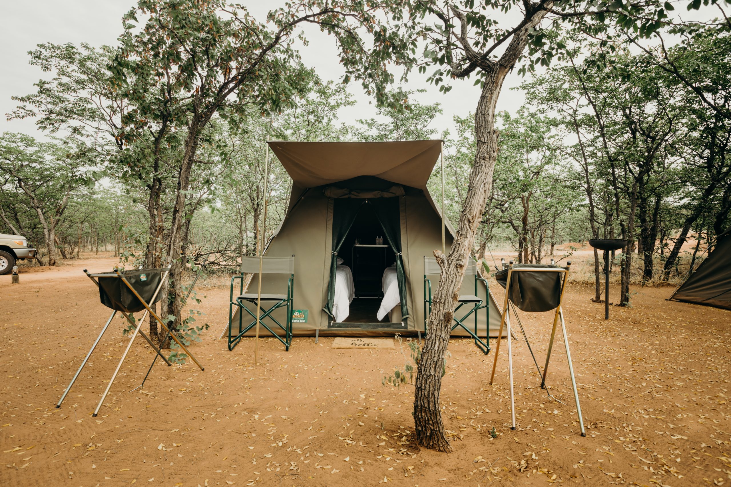 tented camp site